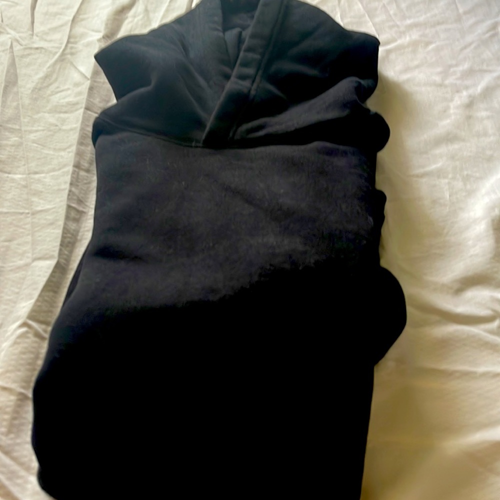 Girl cropped black hoodie - Picture 4 of 5